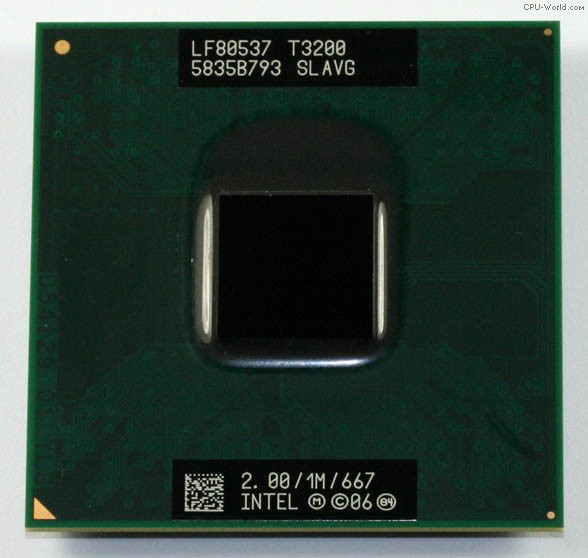 Procesor laptop Intel Pentium T3200 2,00GHz 667MHz FSB