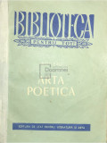 Boileau - Arta poetică (editia 1957)