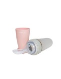 Lingurita cu rezervor pentru bebelusi , silicon alimentar, fara BPA, 90 ml , Roz