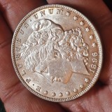 Statele Unite 1 dolar dollar 1896 , argint 26,76 grame , luciu