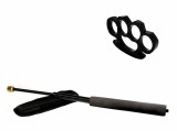 Cumpara ieftin Set Autoaparare: Baston Telescopic Negru 47cm, Box Metalic Negru 1cm, Husa Curea, Otel