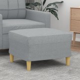 VidaXL Taburet, gri deschis, 60x50x41 cm, material textil