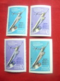 Serie URSS 1962 - Cosmos- Vostok 2,3,4 2val.dantelat +2val.nedantelat, Nestampilat