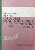 Elemente pentru calculul placilor curbe, subtiri, elastice - 1961 - V. Visarion ($T130)