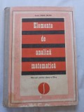 Elemente de analiza matematicaclasa a12a 1978