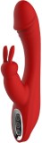 Vibrator Artemis Red Revolution 7+3 Moduri VIbratii, Silicon, USB, Rosu, 21 cm, DREAM Toys