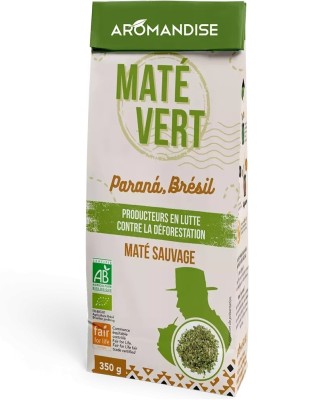 Ceai mate verde salbatic, bio, 350g, Aromandise foto