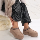 Cumpara ieftin Mocasini Dama Imblanite Kaki din Piele Ecologica Intoarsa Edera, 40