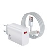 Incarcator Rapid 67W GaN cu Cablu USB-C, Quick Charge, Compatibil Xiaomi, Huawei, iPhone, Samsung, Tablete - Alb