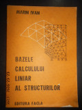Marin Ivan - Bazele calculului liniar al structurilor