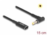 Adaptor de incarcare laptop USB type C la HP 4.8 x 1.7 mm M-T 0.15m, Delock 60033