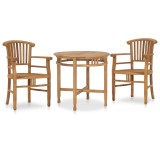 Set mobilier de gradina, 3 piese, lemn masiv de tec GartenMobel Dekor, vidaXL