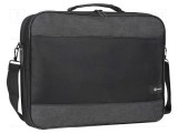 Laptop bag dark grey,black poliester 600D 15.6&quot;