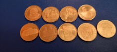 Romania - Set 9 Monede Comemorative 50 bani foto