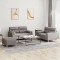 Gossi set de canapele cu perne, 3 piese, gri taupe, textil