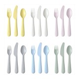 Set 18 tacamuri, 19 cm, plastic, 3 ani+, Multicolor