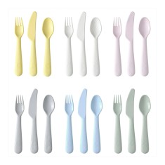 Set 18 tacamuri, 19 cm, plastic, 3 ani+, Multicolor