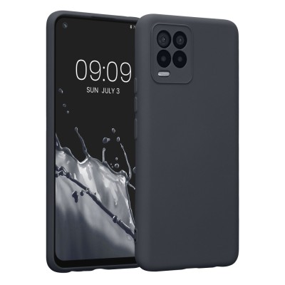 Husa Kwmobile pentru Realme 8 (2021)/8 Pro (2021), Silicon, Negru, 57573.47 foto