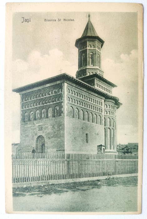 Biserica Sf. Nicolae - Iasi Jasi 1912 - printata, circulata, francatura intacta