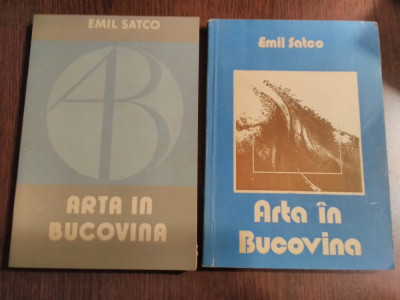ARTA IN BUCOVINA 2 Vol. - Ghid Bibliografic Emil Satco - 1984, 300+209 p. foto