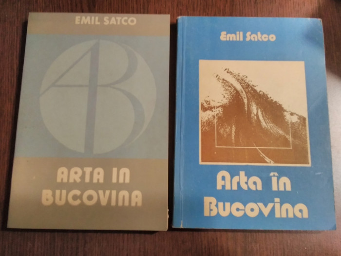 ARTA IN BUCOVINA 2 Vol. - Ghid Bibliografic Emil Satco - 1984, 300+209 p.