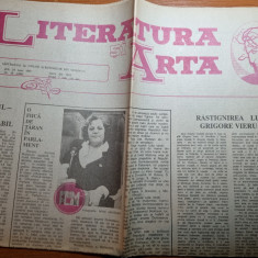 ziarul literatura si arta 24 iunie 1993-ziar din republica moldova