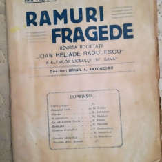 Revista Ramuri fragede, Liceul Sf. Sava, Bucuresti, 15 martie 1923