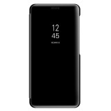 Husa Flip Clear View Samsung Galaxy S10 Plus, Negru, Oglinda, Anti-soc, Anti-zgarieturi