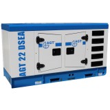 AGT 22 DSEA - Generator de uz general - kW - - 31 CP 80 l pornire electrica motorina insonorizat protectie termica senzor lipsa ulei protectie suprasa
