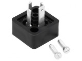 Conector cu Valvă Soclu Format C 8mm 4 PIN Drept 6A