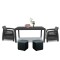 Set de mobilier de grădină Corfu duo cube grafit