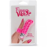 Vibrator pentru Deget Finger, Tickle Pleaser, Roz,7 Vibratii, 7 Pulsatii, Reincarcabil USB