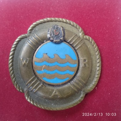 -Y- INSIGNA MILITARA AUSTRIA - PENTRU MERITE IN AJUTORUL ACORDAT PE APA , foto