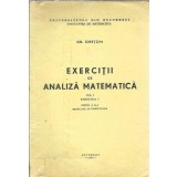 Exercitii de analiza matematica (volumul 1, fascicola 3) - Gh. Siretchi