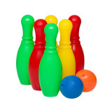 Set de joaca Bowling, 2 mingi si 6 popice, Multicolor, ATU-085786