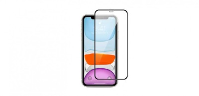 Folie pentru iPhone 12 Mini, 9H, fullscreen, Negru foto