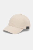 EA7 Emporio Armani șapcă de baseball din bumbac culoarea bej, cu imprimeu, AF11989.7X000047
