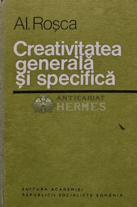 Creativitatea generala si specifica - 1981 - Alexandru Rosca (@D46)