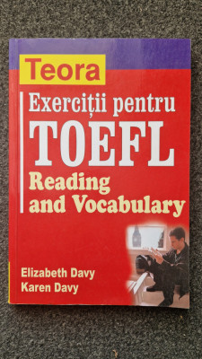EXERCITII PENTRU TOEFL READING AND VOCABULARY - Davy foto
