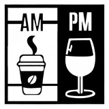 Decoratiune metalica de perete Krodesign Drink Panel, 50 cm, grosime 1.5 mm, VivaTechnix
