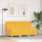Unitate Sofa Modulară Fără Brațe 3 pcs Galben deschis