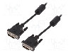 Cablu DIN - DIN, din ambele par&amp;#355;i, DVI-D (18+1) mufa, 2m, negru, ASSMANN - AK-320100-020-S
