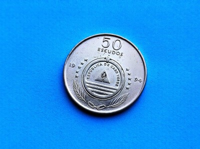 50 Escudos 1994 Capul Verde-RAR foto