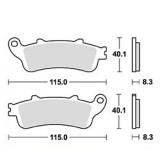 Placute Frana Moto MCB705SH Fata, Cod: 7870108MA