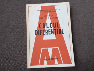 Gh. Siretchi - Calcul diferential foto