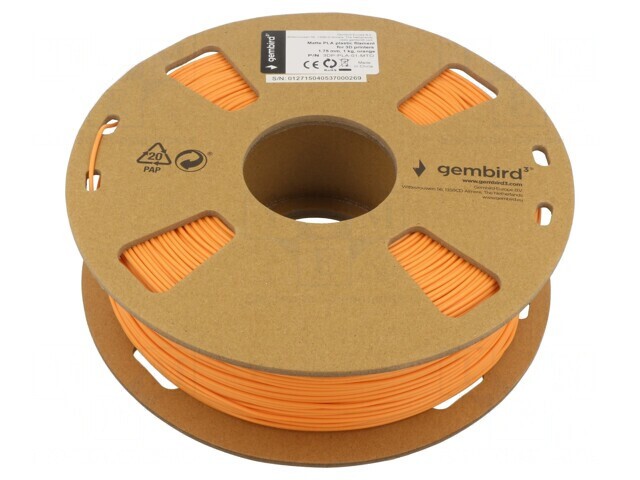 Filament PLA-MATT 1,75mm Portocaliu 1kg
