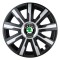 Set 4 Capace Roti Autohelix MSA&reg;, potrivite jantelor de R15, pentru Skoda, model mirage