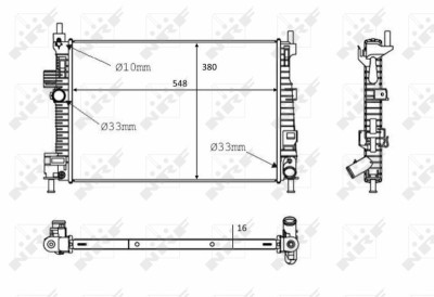 NRF 58289 Radiator racire motor foto
