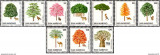 !!! SAN MARINO - ARBORI 1979 , 10 VALORI , SERIE COMPLETA - MNH / FLORA, Nestampilat