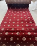 Cumpara ieftin Traversa Festonata Surfilata, Model Lotos 583-210W, Latime 0.6m, Marime 60 x 300 cm, Grena, Rosu, Inaltime Fir 8 mm, Antialergic, Polipropilena, Livin